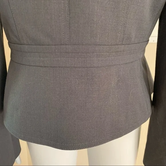 GIORGIO ARMANI Le Collezioni Wool Stretch 5 Button Blazer Jacket Grey Career 10 - Picture 13 of 15